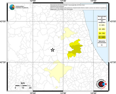 Mappa territorio comunale con almeno 3 questionari