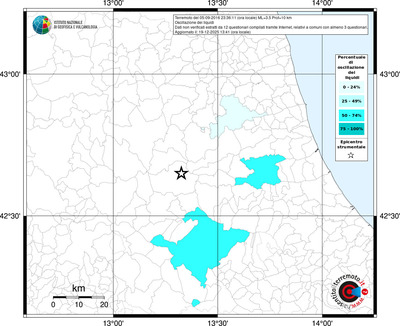 Mappa territorio comunale con almeno 3 questionari