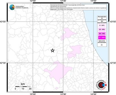 Mappa territorio comunale con almeno 3 questionari
