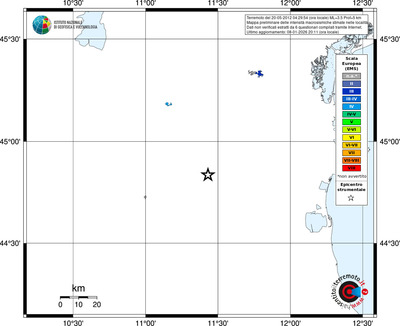 Mappa EMS - territori località