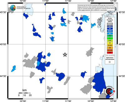 Mappa EMS - territori comuni