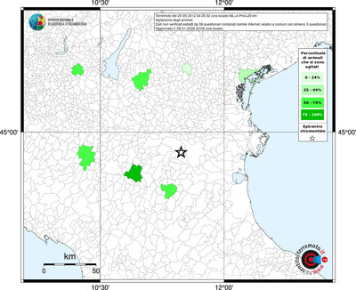 Mappa territorio comunale con almeno 3 questionari