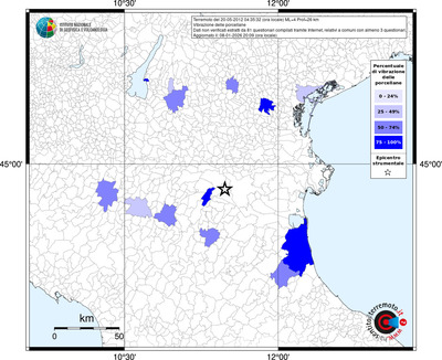 Mappa territorio comunale con almeno 3 questionari