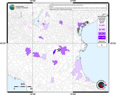 Mappa territorio comunale con almeno 3 questionari