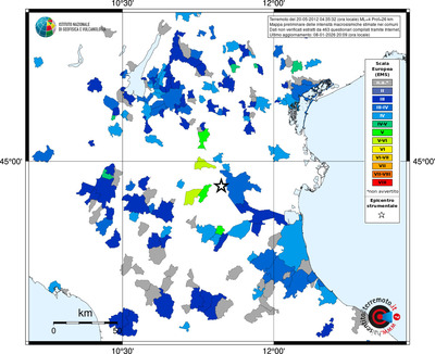 Mappa EMS - territori comuni
