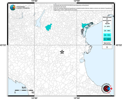 Mappa territorio comunale con almeno 3 questionari