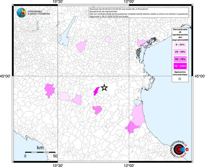 Mappa territorio comunale con almeno 3 questionari