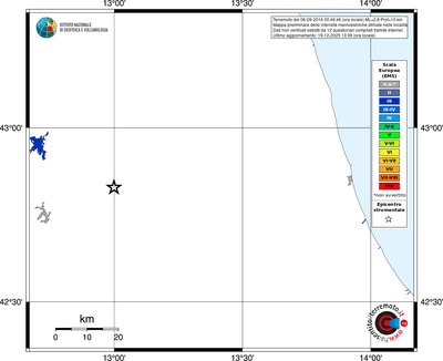 Mappa EMS - territori località