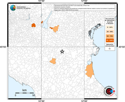 Mappa territorio comunale con almeno 3 questionari