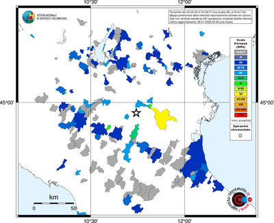 Mappa EMS - territori comuni