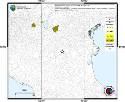 Mappa territorio comunale con almeno 3 questionari