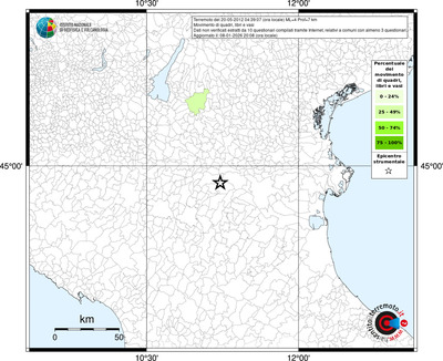 Mappa territorio comunale con almeno 3 questionari