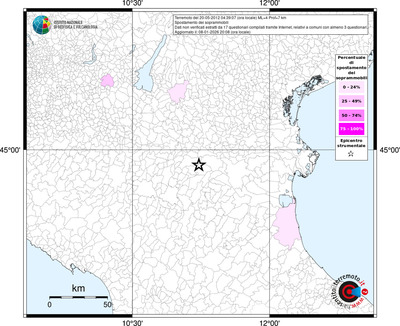 Mappa territorio comunale con almeno 3 questionari