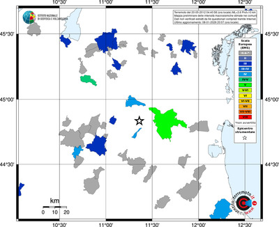 Mappa EMS - territori comuni