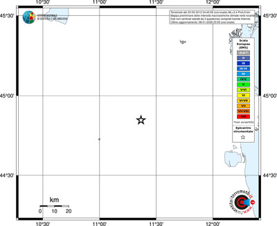 Mappa EMS - territori località