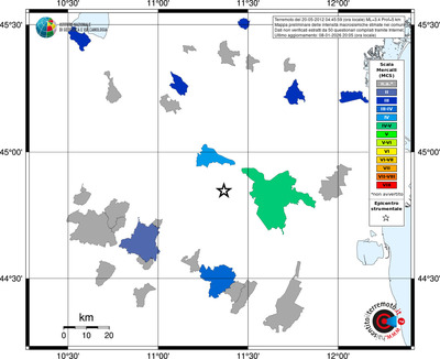 Mappa MCS - territori comuni