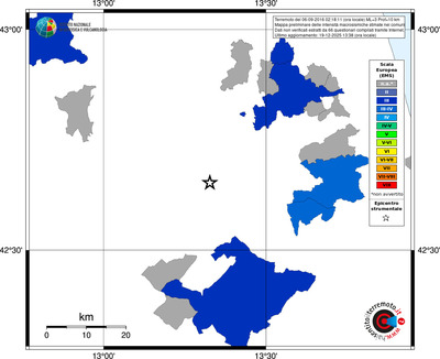 Mappa EMS - territori comuni