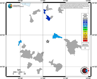 Mappa EMS - territori comuni