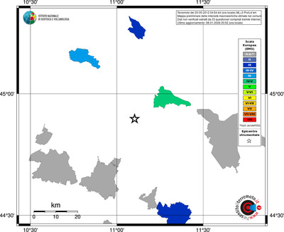 Mappa EMS - territori comuni