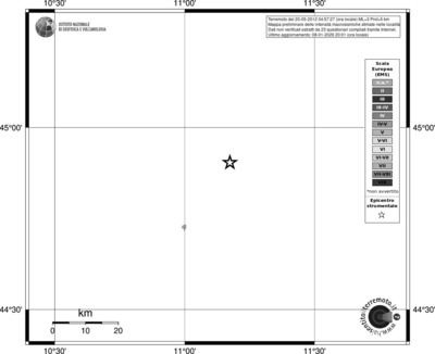 Mappa EMS - territori località