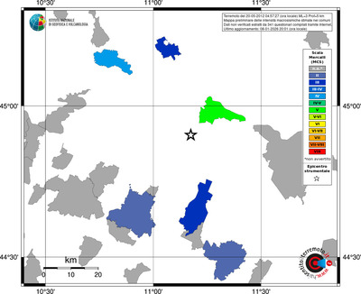 Mappa MCS - territori comuni