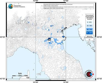Mappa territorio comunale con almeno 3 questionari