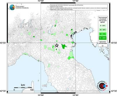 Mappa territorio comunale con almeno 3 questionari