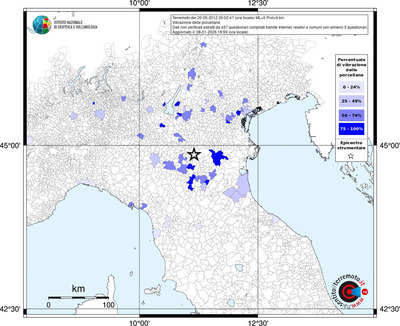 Mappa territorio comunale con almeno 3 questionari