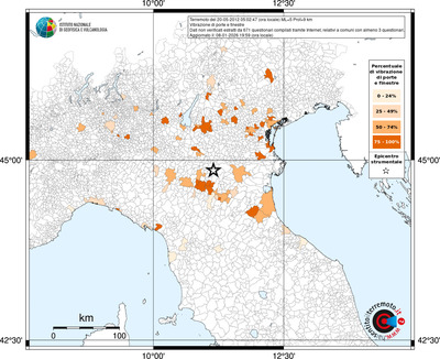 Mappa territorio comunale con almeno 3 questionari