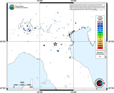 Mappa EMS - territori località