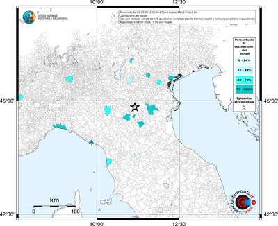 Mappa territorio comunale con almeno 3 questionari