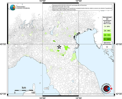 Mappa territorio comunale con almeno 3 questionari