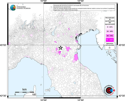 Mappa territorio comunale con almeno 3 questionari