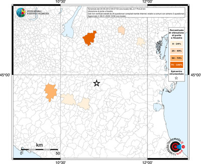 Mappa territorio comunale con almeno 3 questionari