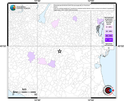 Mappa territorio comunale con almeno 3 questionari