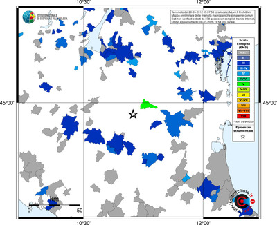 Mappa EMS - territori comuni