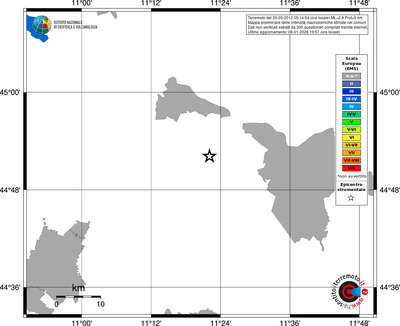 Mappa EMS - territori comuni