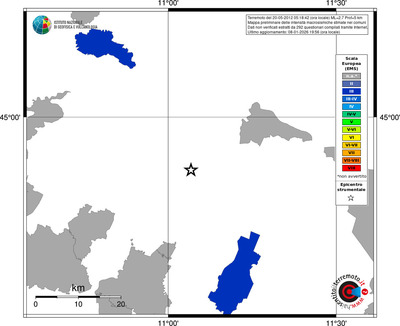 Mappa EMS - territori comuni