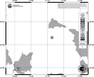 Mappa EMS - territori comuni