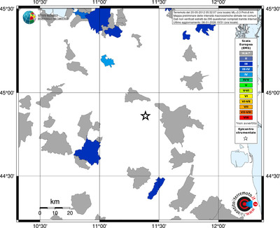 Mappa EMS - territori comuni