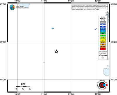 Mappa MCS - territori località