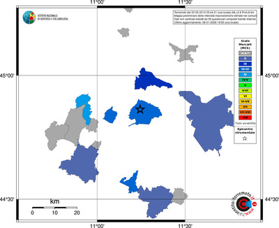 Mappa MCS - territori comuni
