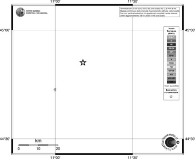 Mappa EMS - territori località