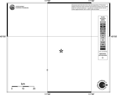 Mappa EMS - territori località
