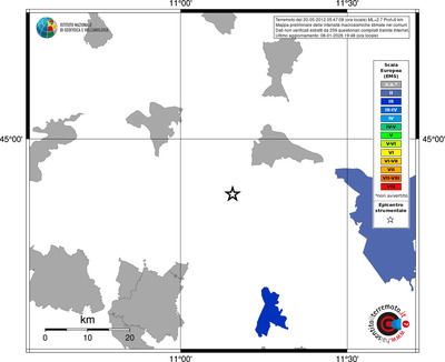 Mappa EMS - territori comuni