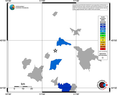 Mappa EMS - territori comuni