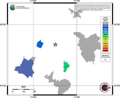 Mappa MCS - territori comuni