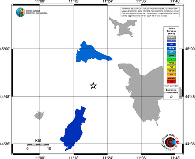 Mappa EMS - territori comuni