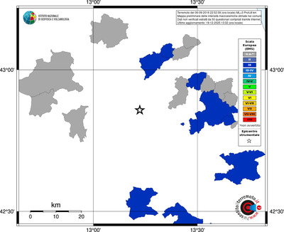 Mappa EMS - territori comuni