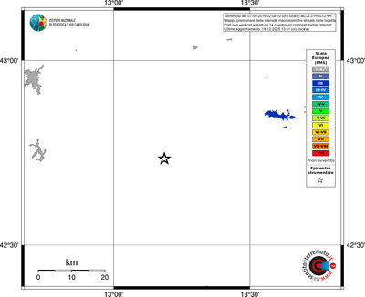 Mappa EMS - territori località